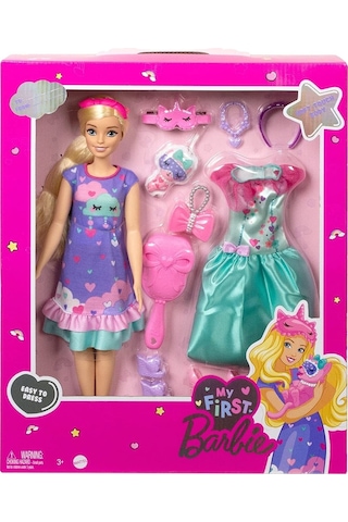 Barbie My First Barbie - İlk Barbie Bebeğim - Delüks Bebek HMM66