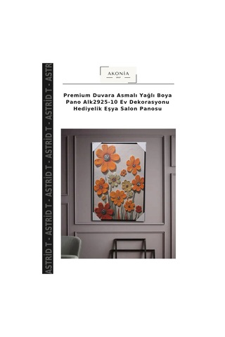 Premium Duvara Asmalı Yağlı Boya Pano Alk2925-10 Ev Dekorasyonu Hediyelik Eşya Salon Panosu