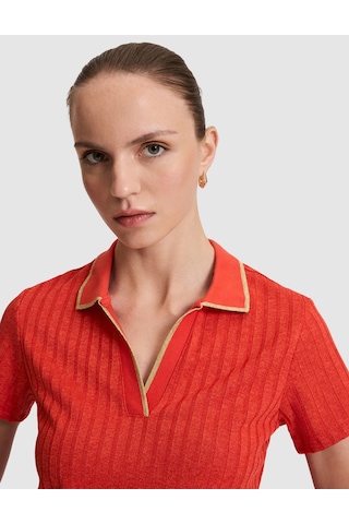 Pierre Cardin Kadın Kırmızı Tişört Basic 50320697-vr030
