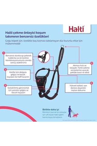 Company Of Animals Halti Köpek Çekme Önleyici Göğüs Tasması, Küçük Boy