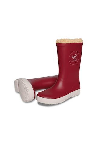 Igor Splash Nautico Kürklü Kırmızı Çocuk Yağmur Çizmesi W10207-00