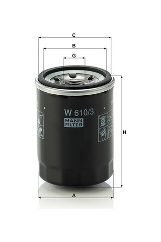 Mann Filter W 610/3 Yağ Filtresi Fiat