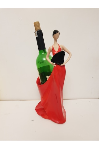 Elbiseli Kız Şişelik Şaraplık
