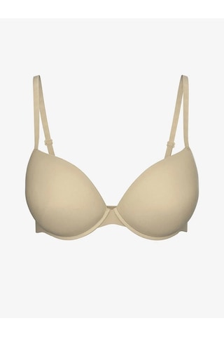 Scm Lingerie Scm Lıngerıe Ten Rengi Balenli Dolgusuz Düz Tişört Sütyen Beyaz