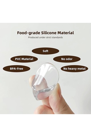 Silikon Şeffaf Masa Kenar , Köşe Koruması Çok Renkli