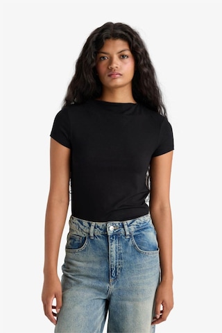 Defacto Slim Fit Siyah Kadın T-shirt E5906ax/bk81 Siyah