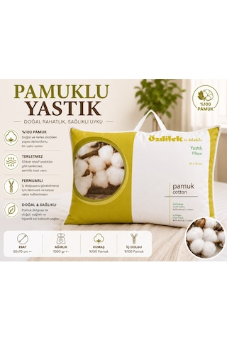 Özdilek Doğal %100 Pamuk Yastık 50x70 Beyaz