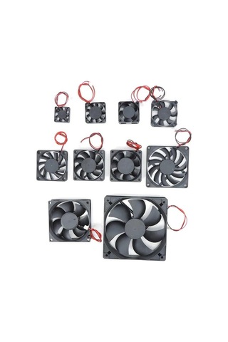 4010 12025 8010 30mm Dc 5v 12v 24v Soğutma Fanı Fırçasız Motor Kasa Sessiz 40mm 50mm 60mm 70mm 80mm 90mm 120mm 3d Baskı İçin 2pın 12025 12v