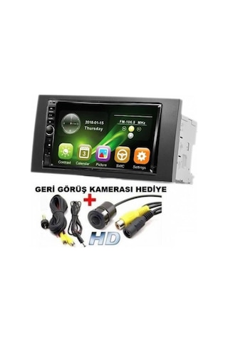 Ford Transit Uyumlu 7İnç Double Teyp Cerceve Kamera Yanında