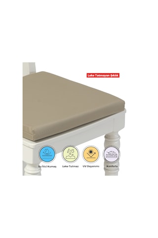 Xpermate 4'lü Sandalye Minderi Su İtici Kumaş 40 x 40 CM Bej