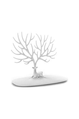 Beyaz Geyik Tasarımlı Takı Mücevher Standı 5060 Çok Renkli