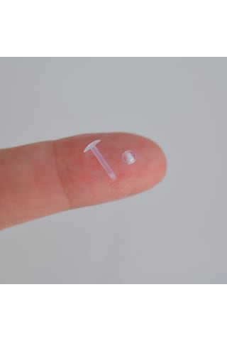 Çok Hafif Esnek Piercing Alerji Yapmayan Bioplast Piercing Görünm Beyaz