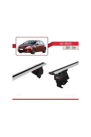 Fiat Bravo 2007-2014 Arası İle Uyumlu Ace-4 Ara Atkı Tavan Barı Gri