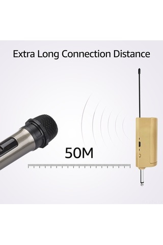 Didadodo Kablosuz Mikrofon - Uhf, 50m, Profesyonel Kalite, Prof. Ses Sistemi