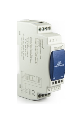 Emas Rr3mp2f Rr3 Serisi Ray Montaj 230vac 1co10a Rezistif Faz Sıralı %40 Analog Motor Koruma Elektronik Röle