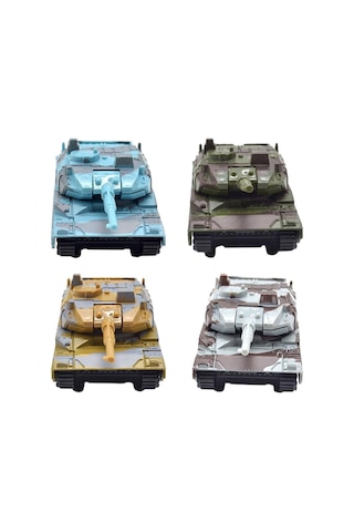 Dolıty 4 Adet Geri Çekin Tankı Oyuncaklar Çocuklar Oyuncak