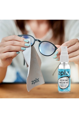 Zolx 30ML Gözlük Temizleme Kiti + Zolx 250ML Ekran Temizleme İkilli Set
