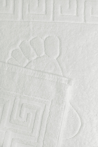 5 Li Otel Ayak Havlusu Bukle Ayak İzli 50x70 Cm Beyaz 20/2 Ring 250 Gr Beyaz
