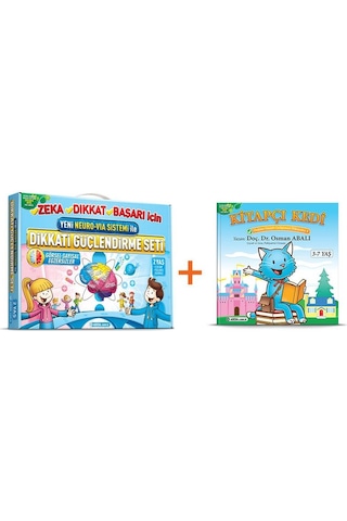 Adeda Dikkati Güçlendirme Seti 2 Yaş + Kitapçı Kedi