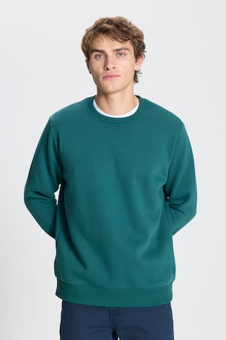 AC&Co / Altınyıldız Classics Erkek Koyu Yesıl Standart Fit Normal Kesim İçi Polarlı Bisiklet Yaka Sweatshirt Koyu Yeşil