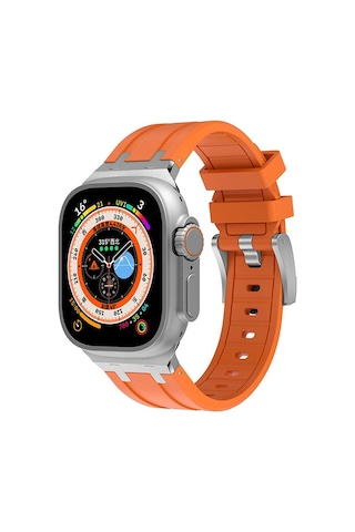 Apple Uyumlu  Watch Ultra 49 MM Zore Krd-89 Silikon Kordon
