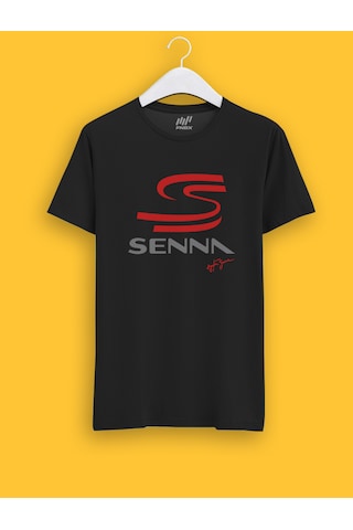 Fnbx Ayrton Senna İmzalı Senna Logolu T-shirt SIYAH
