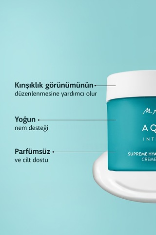Aqua Intense 120 Saat Etkili Yoğun Nemlendirici Hyaluronlu Parfümsüz Yüz Kremi