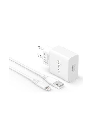Apricot Lightning Ve Usb Uçlu Şarj Kablosu Ve Adaptör 18w