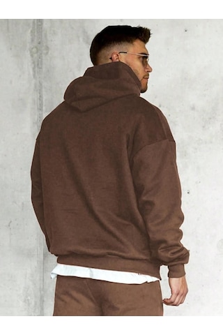 Altamira Erkek Believer Baskılı Oversize Kapşonlu Sweatshirt 001
