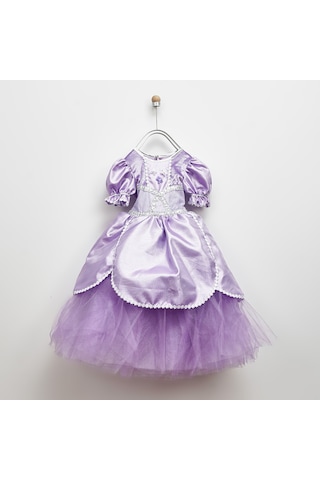 Panço Kız Çocuk Sofia Kostüm Lila 001