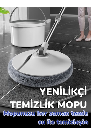 Temiz Kirli Suyu Ayırma Özellikli Mop Seti-paspas Kenarlık Silebi