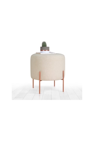 Lorencehome Copper Puf - Krem / Lorencehome