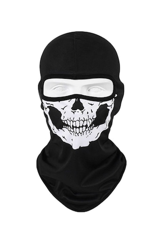 Motosiklet Kurukafa Balaklava Güneş Koruyucu Rüzgar Geçirmez Motor Maske 2 Adet Siyah