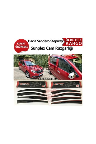 Dacia Sandero Stepway Cam Rüzgarlığı Sunplex 4.Prç