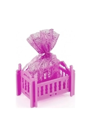 Bebek Mevlüt Şekeri - Pembe Beşik Çok Renkli