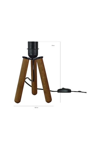 Ahşap Tripod Abajur Ayağı Klasik