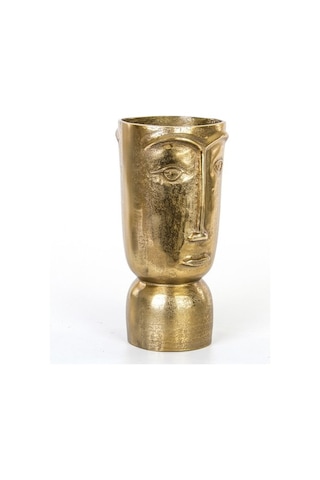 Euro Flora Metal Surat Vazo 16.5x37 Cm Dore