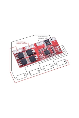 Robizstore-4S 30A Bms Lityum Li-İon Batarya Koruma Kartı - 18650 Lipo
