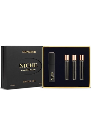 Niche Exclusive Monsieur Travel SET 4X8 ml Erkek Parfüm Seti