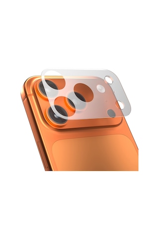 Apple Uyumlu iPhone 17 Pro Mohseven Pet Film Kamera Çerçeve Koruyucu Şeffaf
