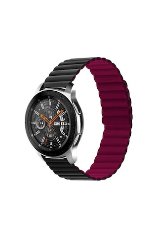 Huawei Gt2 46mm Uyumlu Krd-52 Mxsp Kordon-gri-kırmızı