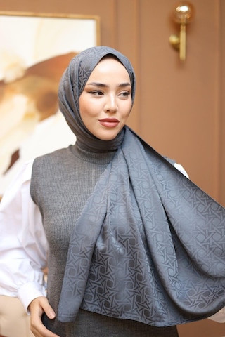 Silk Home Deluxe Şal - Antrasit - Antrasit