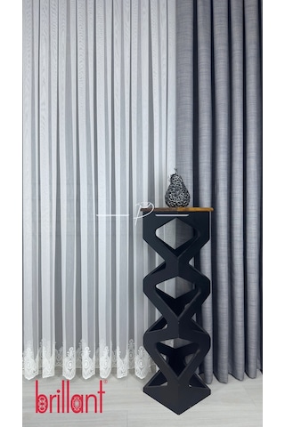 Tül Perde Brillant Marka Tt Zemin Etek İşleme Amazon Desen Çok Renkli