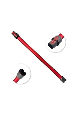 Dyson V8 V10 V11 V15 Detect Uyumlu Dikey Süpürge Kırmızı Boru