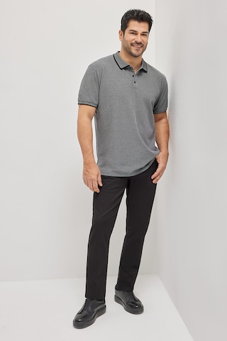 Ac&Co / Altınyıldız Classics 4A4820200047Syh3XL Düğmeli Polo Yaka Cepsiz Slim Fit Erkek Tişört Siyah