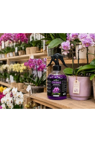 Agroforce Orkimax Orkide Bakım Spreyi 500 Ml Orkide Vitamini, Yaprak Bakım Ve Çiçek Destek Spreyi