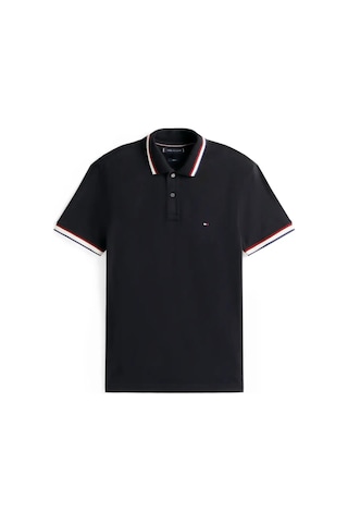Tommy Hilfiger Cuff Interest Slım F, Bds Siyah Erkek Polo Yaka T-shirt