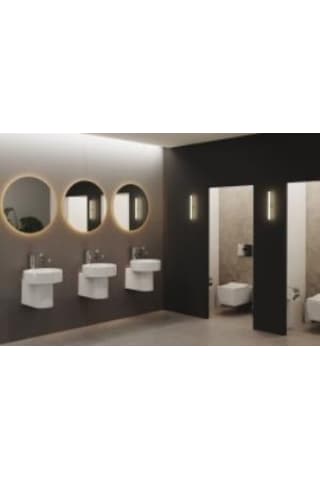 Vitra Metropole Çanak Lavabo 7542b003-0016 Yuvarlak - 40x38 Cm - Armatür Deliksiz - Su Taşma Deliksiz - Beyaz Diğer