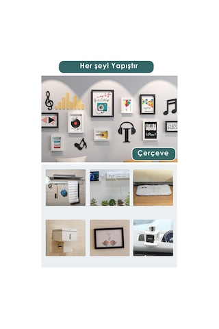 Technojet 5 Metre Çift Taraflı Nano Teknoloji Kalın ve Süper Güçlü Bant  Duvar Çerçeve Taşıyıcı