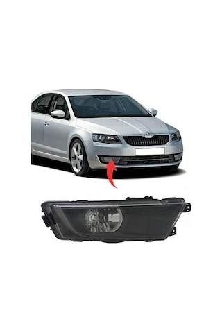Skoda Octavia Sis Far Seti Ampullü ve Duylu Octavia Sis Lambası Seti Far Anahtarsız Set 2013-2017 Arası